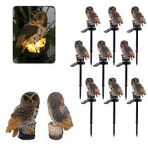 Coruja Luminaria Solar Kit 9 Uni Enfeite Casa Jardim Quintal Iluminacao Decoracao Resistente Luz led Multiuso Resistente Coruja Luminaria Solar Kit 9 Uni Enfeite Casa Jardim Quintal Iluminacao Decoracao Resistente Luz led Multiuso Resistente