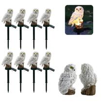 Coruja Luminaria Solar Luz Led Kit 8 Uni Decoraçao Quintal Jardim Casa Iluminacao Garagem Enfeite Mulituso Coruja Luminaria Solar Luz Led Kit 8 Uni Decoraçao Quintal Jardim Casa Iluminacao Garagem Enfeite Mulituso