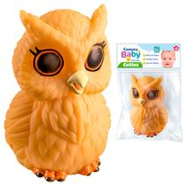 Coruja Mordedor Sensorial Vinil Macio Infantil Massageador De Gengiva