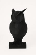 Coruja preto 3D - 15 cm Coruja preto 3D - 15 cm