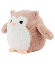 Coruja Rosê Olhos Charmosos 27cm - Pelúcia