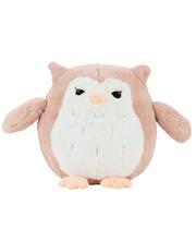 Coruja Rosê Olhos Charmosos 27cm - Pelúcia