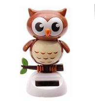 Coruja Solar Para Painel De Carro - Boneco Solar 10 Cm