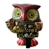 Corujas Sábias Decorativas para Sala e Escritório - Welcome