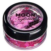 Cosmetic Glitter Moon Glitter Holográfico Chunky Pink 3 ml