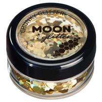 Cosmetic Glitter Moon Glitter Holographic Gold 3 mL