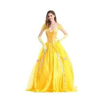 Cosplay Adulto Bela e a Fera - Traje de Príncipe Adam e Princesa - Fantasia de Halloween e Carnaval