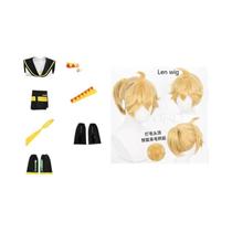 Cosplay Anime Rin e Len Kagamine - Uniforme JK para Halloween e Comic Con