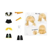 Cosplay Anime Rin e Len Kagamine - Uniforme JK para Halloween e Comic Con