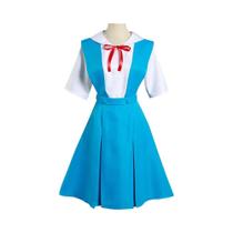 Cosplay Asuka Langley & Rei Ayanami - Uniforme Escolar para Meninas e Mulheres