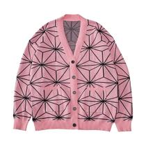 Cosplay Costume Cardigan, Suéter de Halloween, Kamado Nezuko