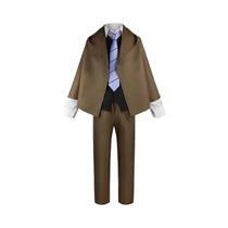 Cosplay Edogawa Ranpo - Uniforme de Detetive com Chapéu para Halloween e Comic Con