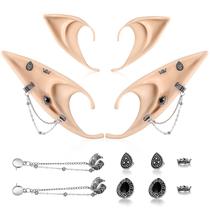 Cosplay Fairy Elf Ears FRESHME com piercing para mulheres