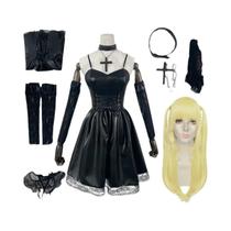Cosplay Misa Amane Death Note - Traje Sexy com Vestido, Colete, Meias e Peruca