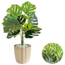 Costela de Adão Artificial Com Vaso Polietileno Decorativo