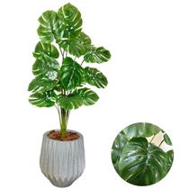 Costela de Adão Artificial Grande 18 Folhas + Vaso Origami