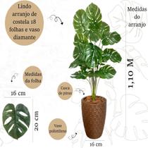 Costela de Adão Artificial Grande +Vaso Polietileno Completo