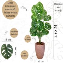 Costela de Adão Artificial Grande +Vaso Polietileno Completo