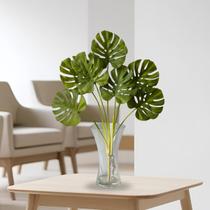 Costela de Adão Kit 2 Plantas Artificiais Linha Premium em Silicone Ideal para Jardins e Ambientes Sofisticados - DE1625