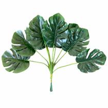 Costela de Adão Mini Kit com 12 Folhas Folhagem Artificial Siliconada Toque Real