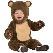 Costume Amscan Party City Cuddy Bear para bebês 3-6M