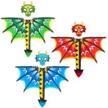 Costume Creatoy Dragon Kids com asas e máscaras de 3 a 9 anos