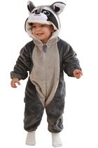 Costume DarkCom Raccoon Animal, macacão infantil, pijama de Halloween Costume DarkCom Raccoon Animal, macacão infantil, pijama de Halloween