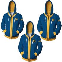 Costume de cosplay com capuz Valut 33 Valut 76 Valut 111 para homens