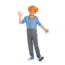 Costume Disguise Blippi Macacão com chapéu e gravata borboleta para crianças