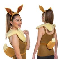 Costume Disguise Feminino Eevee Brown Tamanho Único para Adultos Costume Disguise Feminino Eevee Brown Tamanho Único para Adultos