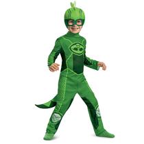 Costume Disguise Gekko PJ Masks Megasuit para crianças de 4 a 6 anos Costume Disguise Gekko PJ Masks Megasuit para crianças de 4 a 6 anos