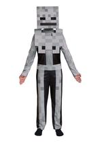 Costume Disguise Minecraft Skeleton para crianças tamanho S (4-6) cinza