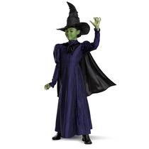 Costume Disguise Wicked Elphaba para meninas com capa e chapéu 4-6x Costume Disguise Wicked Elphaba para meninas com capa e chapéu 4-6x