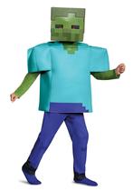 Costume Disguise Zombie Deluxe para criança verde tamanho M (7-8)