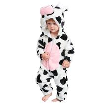 Costume Dream cosplay unissex Cow Baby Flanela 0-3T Costume Dream cosplay unissex Cow Baby Flanela 0-3T