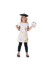 Costume Dress Up America Artist para crianças com boina (média) Costume Dress Up America Artist para crianças com boina (média)