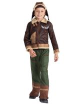 Costume Dress Up America Aviator Fighter Pilot para crianças unissex