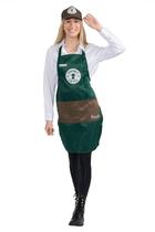 Costume Dress Up America Barista para adultos com avental e boné