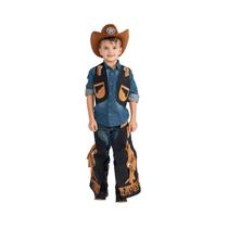 Costume Dress Up America Cowboy para meninos com colete e calças