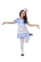 Costume Dress Up America Diner Waitress para crianças - azul