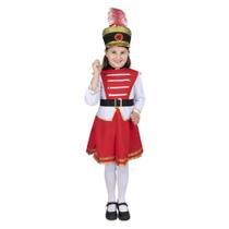 Costume Dress Up America Drum Majorette para meninas com chapéu