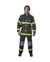 Costume Dress Up America Fire Fighter para adultos