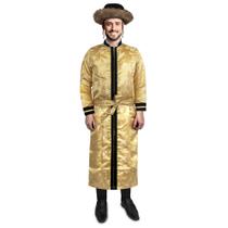 Costume Dress Up America Gold Grand Rabbi Coat para adultos