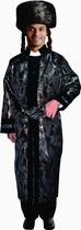Costume Dress Up America Grand Rabbi Coat preto para adultos
