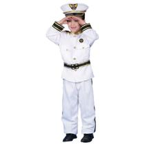 Costume Dress Up America Navy Admiral para crianças com acessório