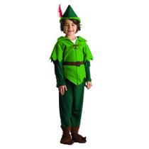 Costume Dress Up America Peter Pan para crianças com acessórios