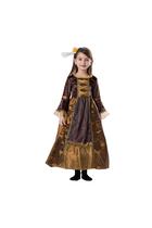 Costume Dress Up America Renaissance para meninas, marrom