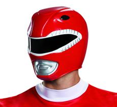 Costume Helmet Disguise Red Ranger tamanho adulto para homens