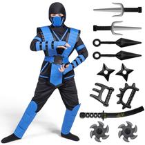 Costume Spooktacular Creations Blue Ninja para crianças (10-12 anos) Costume Spooktacular Creations Blue Ninja para crianças (10-12 anos)