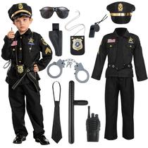 Costume Spooktacular Creations Police para crianças de 3 a 4 anos Costume Spooktacular Creations Police para crianças de 3 a 4 anos
